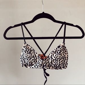 Animal Print Bikini Top